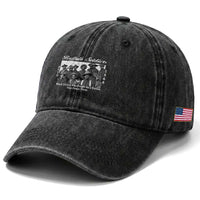 Buffalo Soldiers 1866 African American Cavalry Washed Cotton Baseball Cap Black History Military Heritage Gift