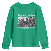 Buffalo Soldiers 1866 African American Cavalry Youth Sweatshirt Black History Military Heritage Gift