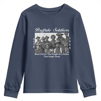 Buffalo Soldiers 1866 African American Cavalry Youth Sweatshirt Black History Military Heritage Gift