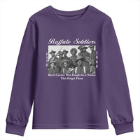 Buffalo Soldiers 1866 African American Cavalry Youth Sweatshirt Black History Military Heritage Gift