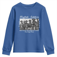 Buffalo Soldiers 1866 African American Cavalry Youth Sweatshirt Black History Military Heritage Gift