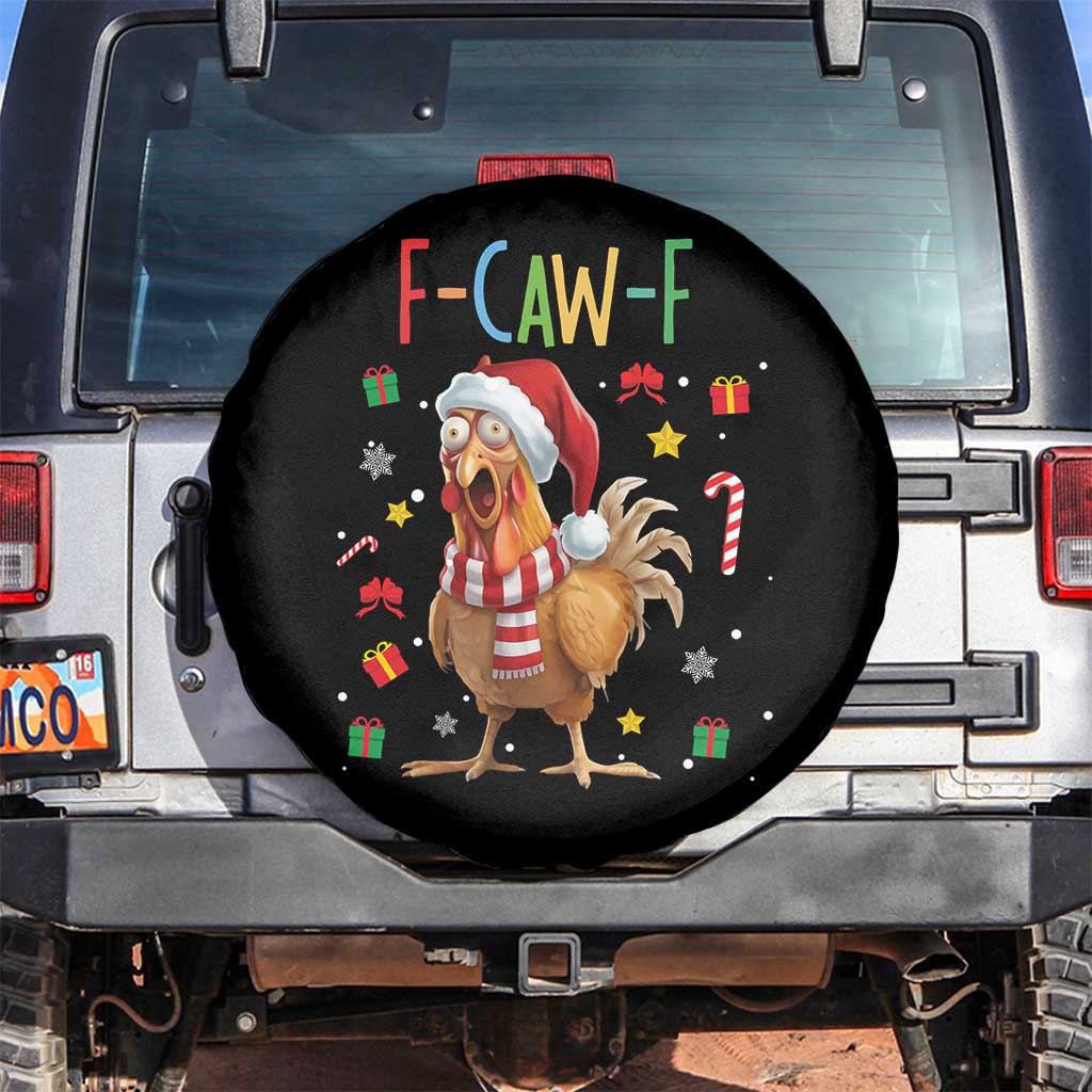 Funny F Caw F Chicken Joke Gift Spare Tire Cover Christmas Gift - Wonder Print Shop