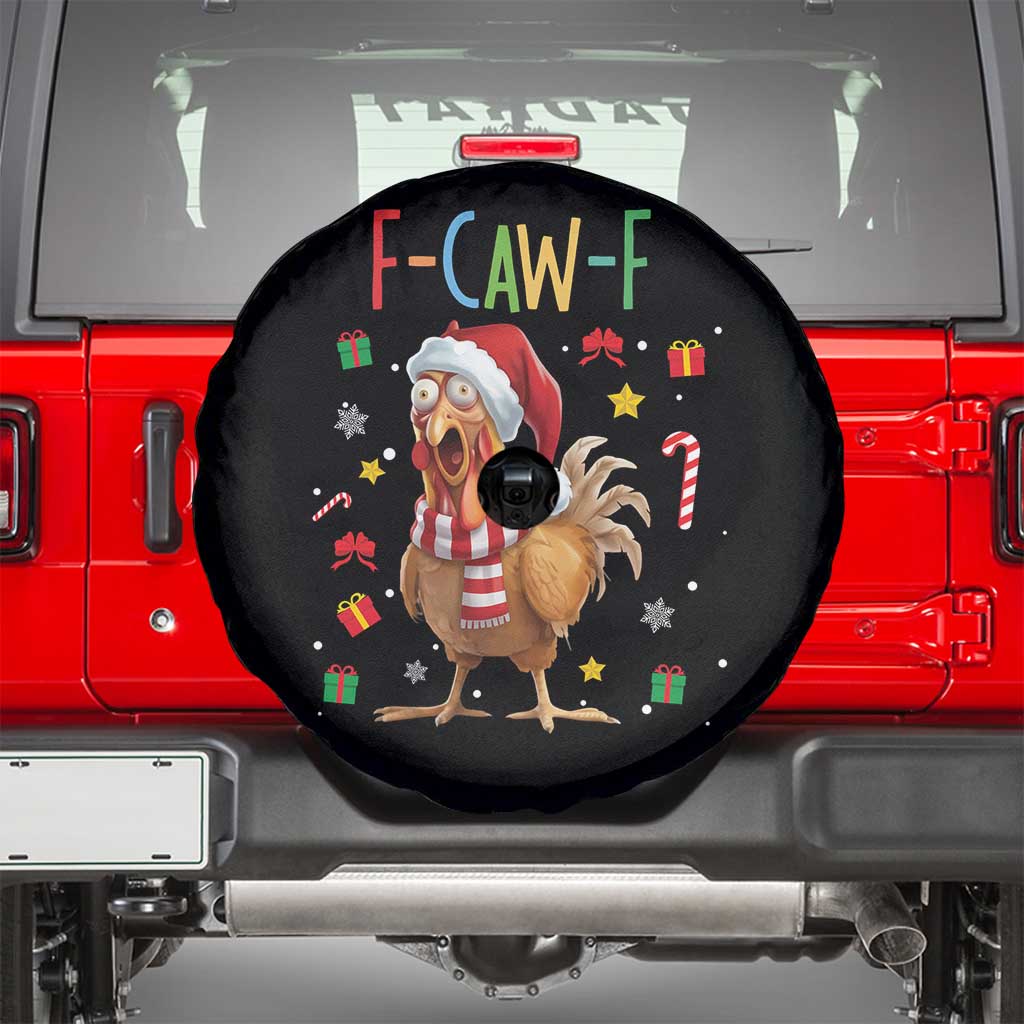Funny F Caw F Chicken Joke Gift Spare Tire Cover Christmas Gift - Wonder Print Shop