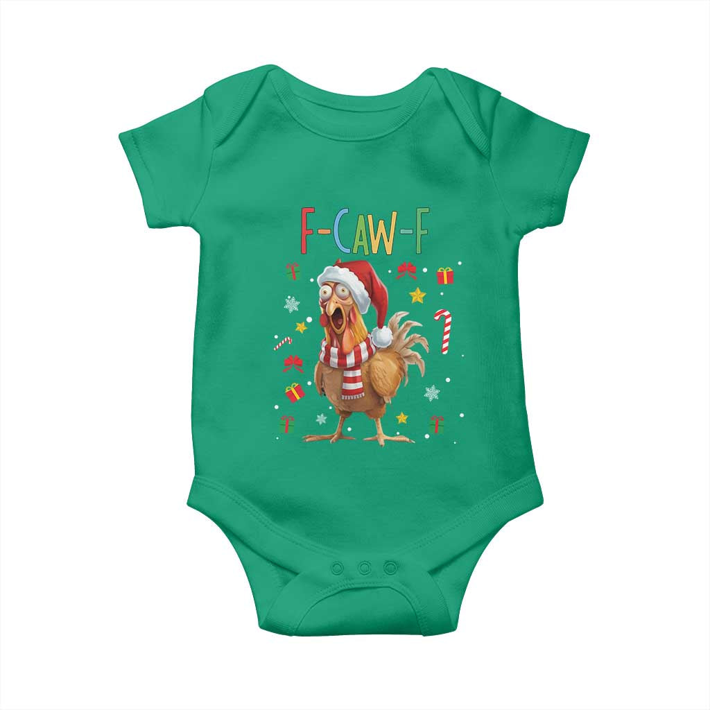 Funny F Caw F Chicken Joke Gift Baby Onesie Christmas Gift - Wonder Print Shop