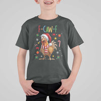 Funny F Caw F Chicken Joke Gift T Shirt For Kid Christmas Gift - Wonder Print Shop