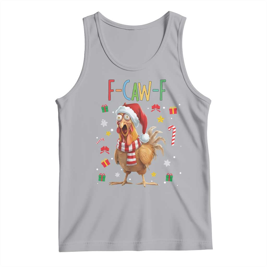 Funny F Caw F Chicken Joke Gift Tank Top Christmas Gift - Wonder Print Shop