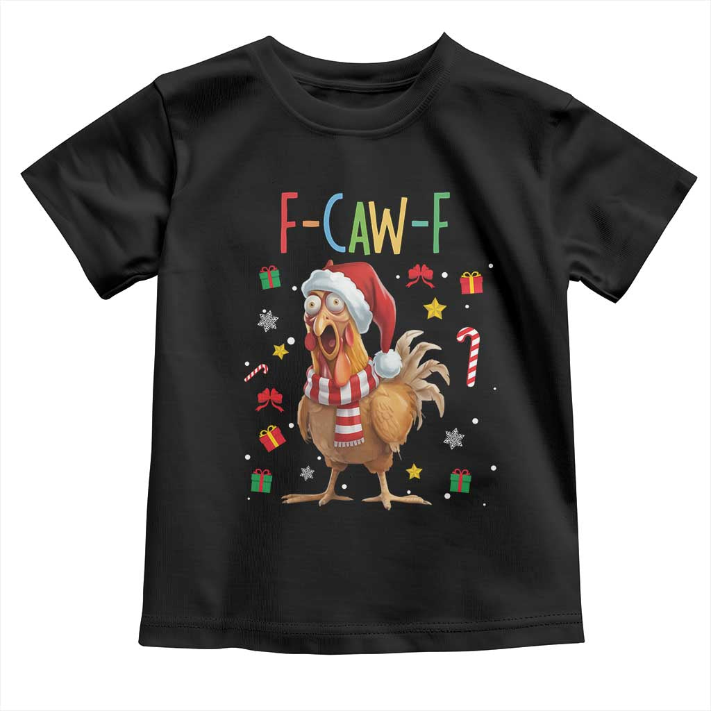 Funny F Caw F Chicken Joke Gift Toddler T Shirt Christmas Gift - Wonder Print Shop