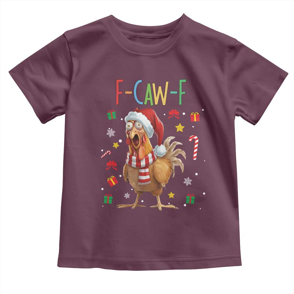 Funny F Caw F Chicken Joke Gift Toddler T Shirt Christmas Gift - Wonder Print Shop