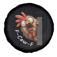 F-Caw-F Chicken Joke Spare Tire Cover Funny Screaming Gift - Wonder Print Shop