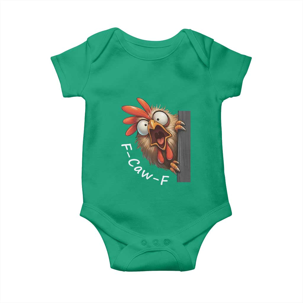 F-Caw-F Chicken Joke Baby Onesie Funny Screaming Gift - Wonder Print Shop