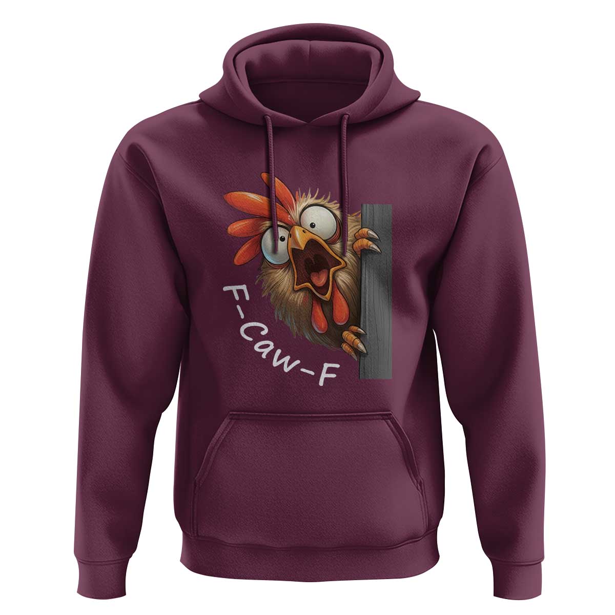 F-Caw-F Chicken Joke Hoodie Funny Screaming Gift - Wonder Print Shop