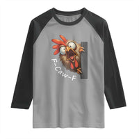 F-Caw-F Chicken Joke Raglan Shirt Funny Screaming Gift - Wonder Print Shop