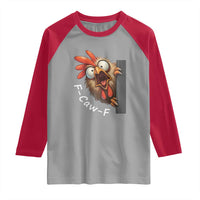 F-Caw-F Chicken Joke Raglan Shirt Funny Screaming Gift - Wonder Print Shop