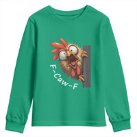 F-Caw-F Chicken Joke Youth Sweatshirt Funny Screaming Gift - Wonder Print Shop