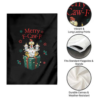 Merry F-Caw-F Chicken Garden Flag Funny Christmas Gift - Wonder Print Shop