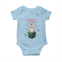 Merry F-Caw-F Chicken Baby Onesie Funny Christmas Gift - Wonder Print Shop