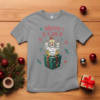 Merry F-Caw-F Chicken T Shirt Funny Christmas Gift - Wonder Print Shop
