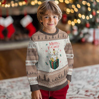 Merry F-Caw-F Chicken Ugly Christmas Sweater Funny Xmas Gift - Wonder Print Shop