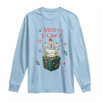 Merry F-Caw-F Chicken Long Sleeve Shirt Funny Christmas Gift - Wonder Print Shop