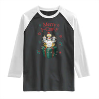Merry F-Caw-F Chicken Raglan Shirt Funny Christmas Gift - Wonder Print Shop