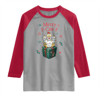 Merry F-Caw-F Chicken Raglan Shirt Funny Christmas Gift - Wonder Print Shop