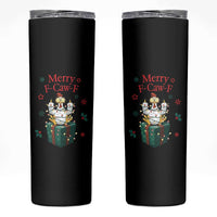 Merry F-Caw-F Chicken Skinny Tumbler Funny Christmas Gift - Wonder Print Shop