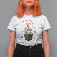 Merry F-Caw-F Chicken T Shirt For Women Funny Christmas Gift - Wonder Print Shop