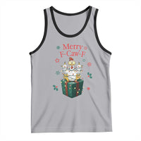 Merry F-Caw-F Chicken Tank Top Funny Christmas Gift - Wonder Print Shop