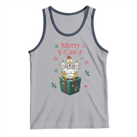 Merry F-Caw-F Chicken Tank Top Funny Christmas Gift - Wonder Print Shop