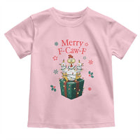 Merry F-Caw-F Chicken Toddler T Shirt Funny Christmas Gift - Wonder Print Shop
