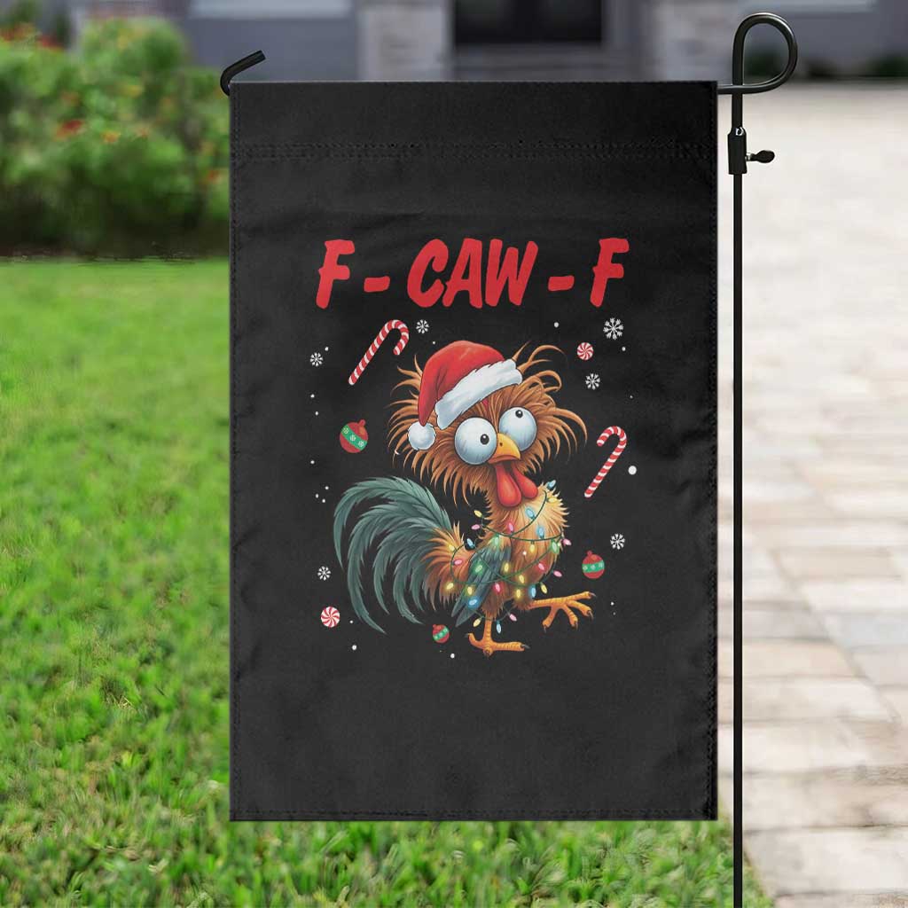 Funny F Caw F Chicken Meme Garden Flag Christmas Gift - Wonder Print Shop