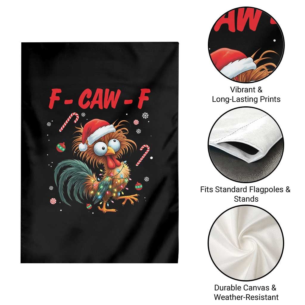 Funny F Caw F Chicken Meme Garden Flag Christmas Gift - Wonder Print Shop