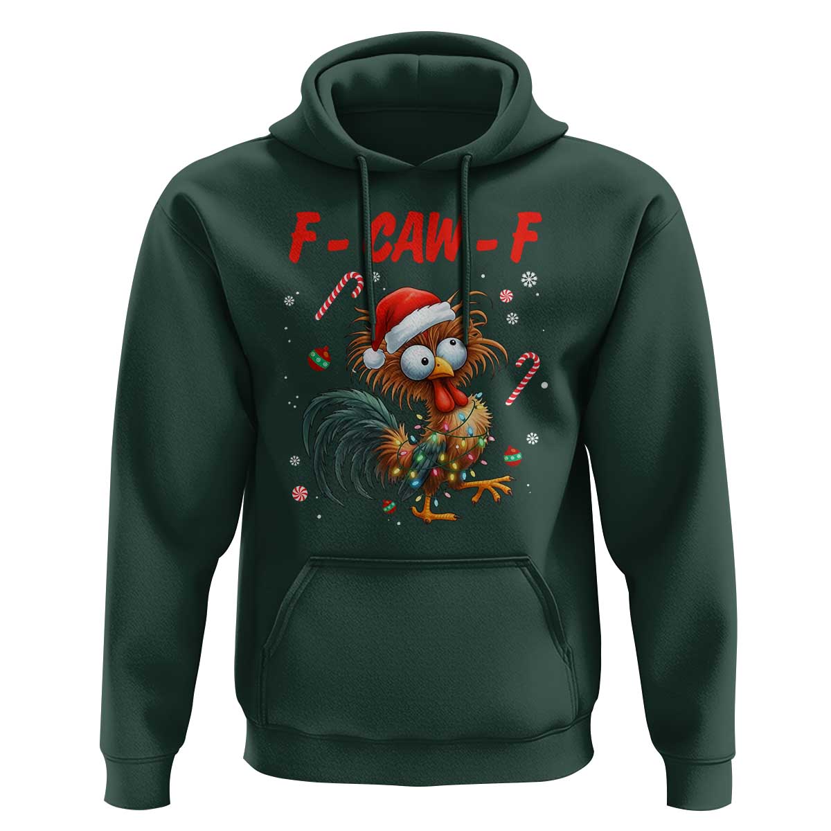 Funny F Caw F Chicken Meme Hoodie Christmas Gift - Wonder Print Shop