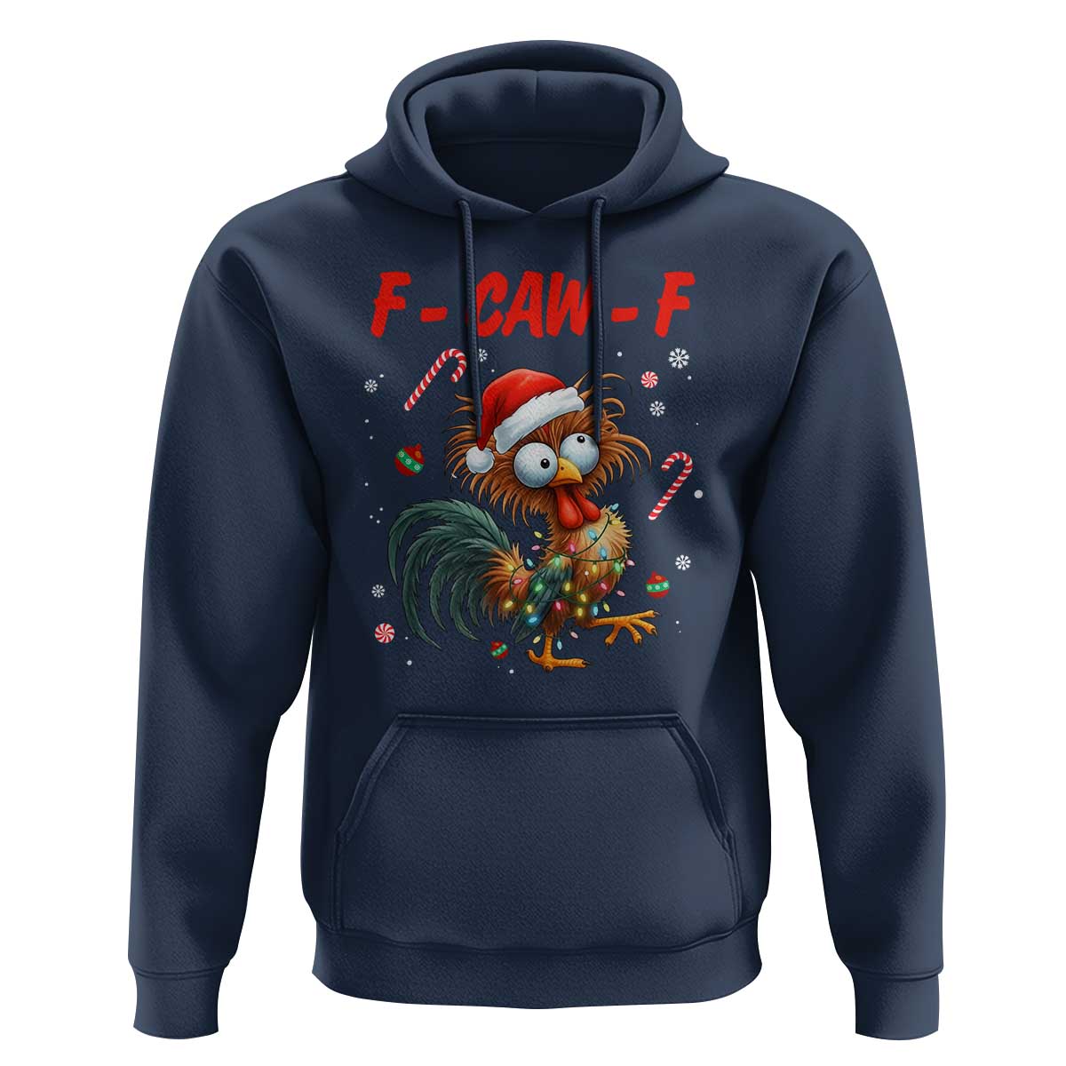 Funny F Caw F Chicken Meme Hoodie Christmas Gift - Wonder Print Shop