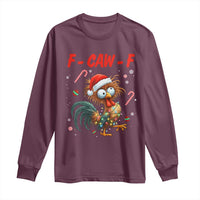 Funny F Caw F Chicken Meme Long Sleeve Shirt Christmas Gift - Wonder Print Shop