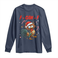 Funny F Caw F Chicken Meme Long Sleeve Shirt Christmas Gift - Wonder Print Shop