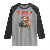 Funny F Caw F Chicken Meme Raglan Shirt Christmas Gift - Wonder Print Shop