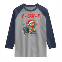 Funny F Caw F Chicken Meme Raglan Shirt Christmas Gift - Wonder Print Shop