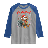 Funny F Caw F Chicken Meme Raglan Shirt Christmas Gift - Wonder Print Shop
