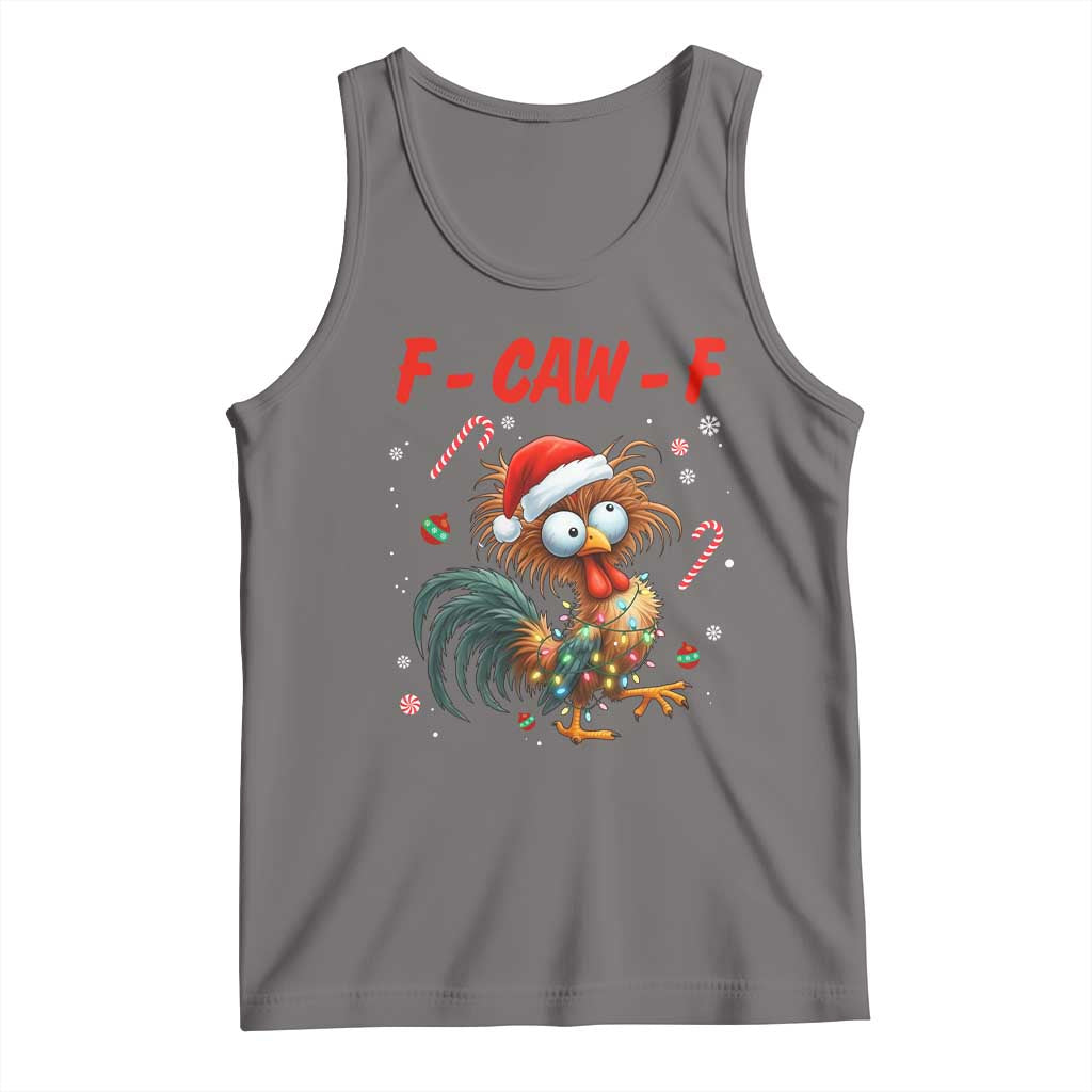 Funny F Caw F Chicken Meme Tank Top Christmas Gift - Wonder Print Shop