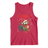 Funny F Caw F Chicken Meme Tank Top Christmas Gift - Wonder Print Shop