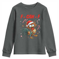 Funny F Caw F Chicken Meme Youth Sweatshirt Christmas Gift - Wonder Print Shop