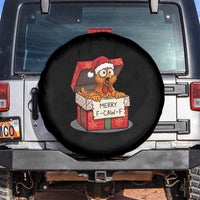 Merry F Caw F Santa Chicken Spare Tire Cover Funny Christmas Gift - Wonder Print Shop