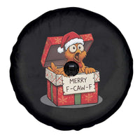Merry F Caw F Santa Chicken Spare Tire Cover Funny Christmas Gift - Wonder Print Shop
