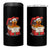 Merry F Caw F Santa Chicken 4 in 1 Can Cooler Tumbler Funny Christmas Gift - Wonder Print Shop