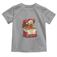 Merry F Caw F Santa Chicken Toddler T Shirt Funny Christmas Gift - Wonder Print Shop