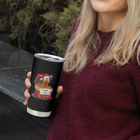 Merry F Caw F Santa Chicken Tumbler Cup Funny Christmas Gift - Wonder Print Shop