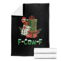 F Caw F Chicken Throw Blanket Funny Farm Life Holiday Gift - Wonder Print Shop