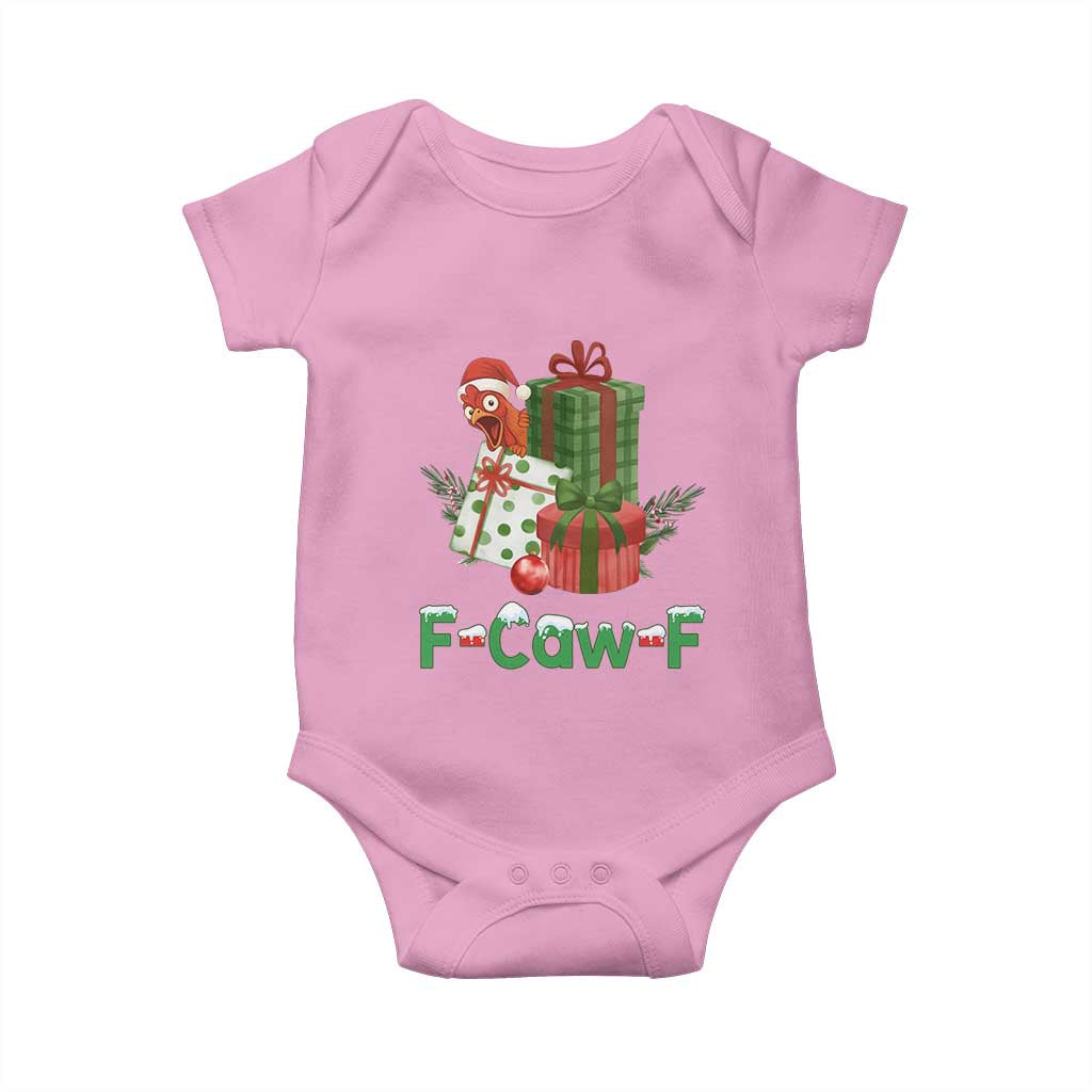 F Caw F Chicken Baby Onesie Funny Farm Life Holiday Gift - Wonder Print Shop
