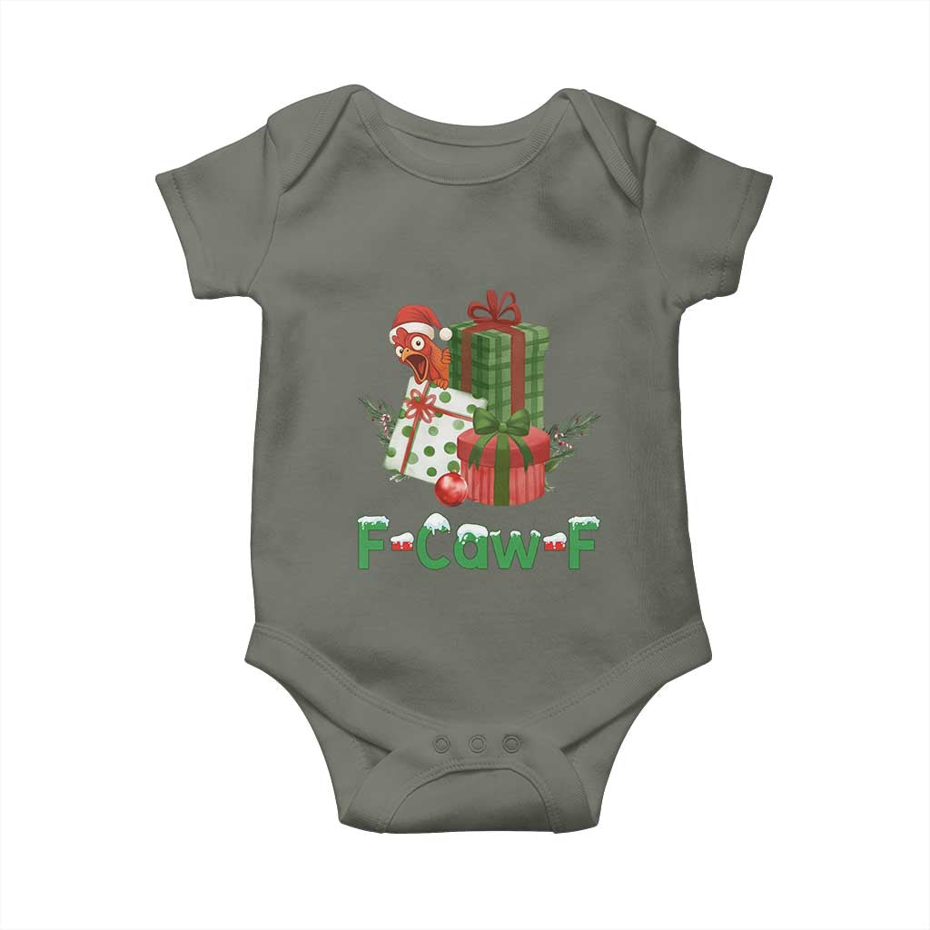 F Caw F Chicken Baby Onesie Funny Farm Life Holiday Gift - Wonder Print Shop